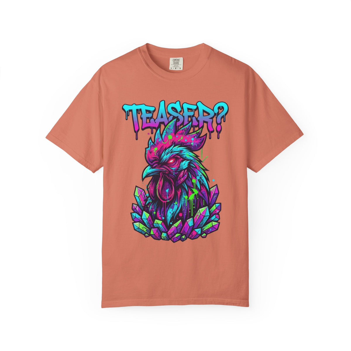 Color: Terracotta | Cock Teaser Unisex Garment-Dyed Tee