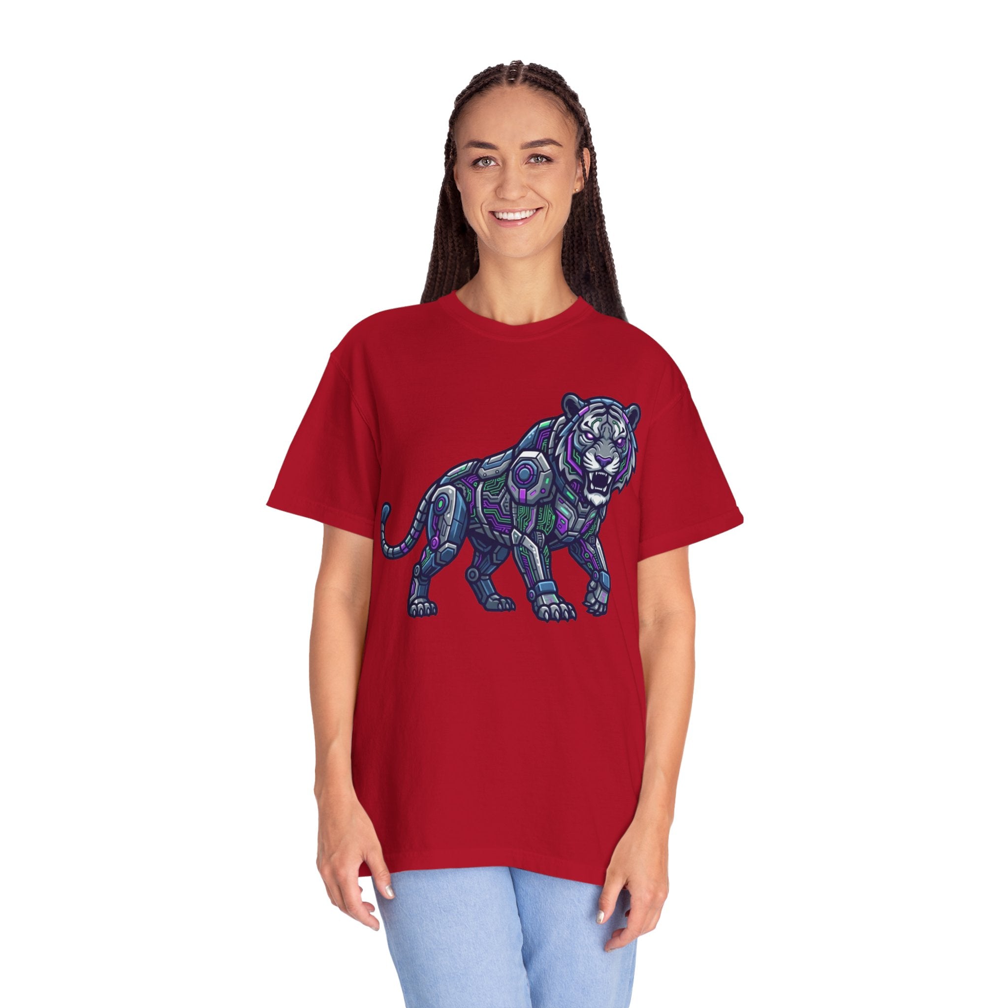 "Cyber Tiger" Unisex Garment-Dyed Tee