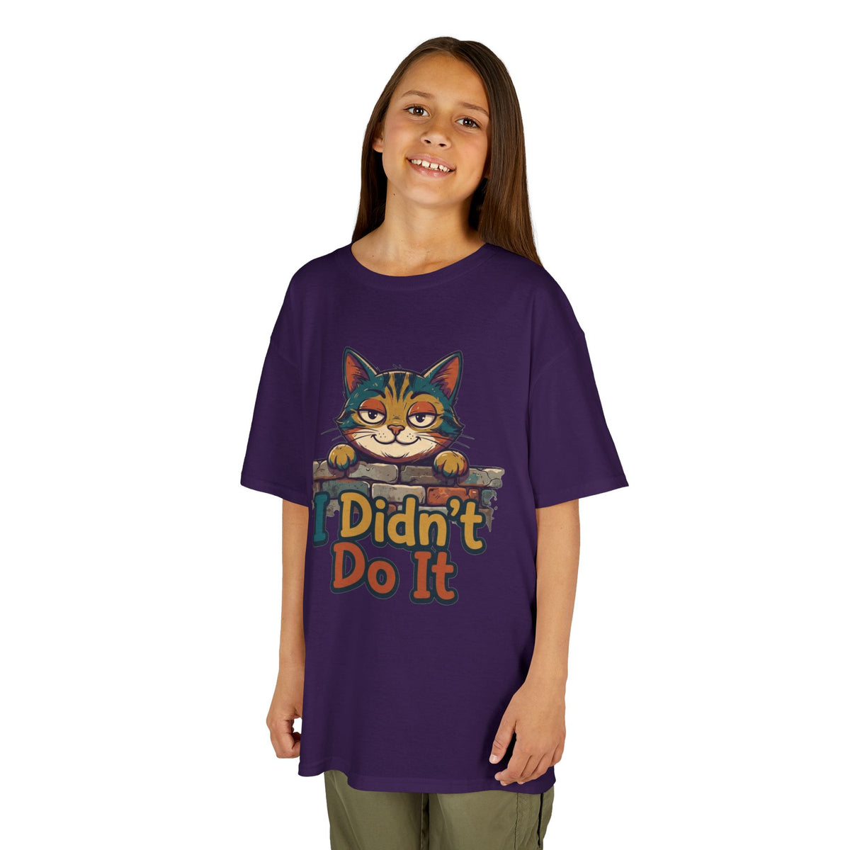 Color: Purple | I Didn't Do It Kids Tee
