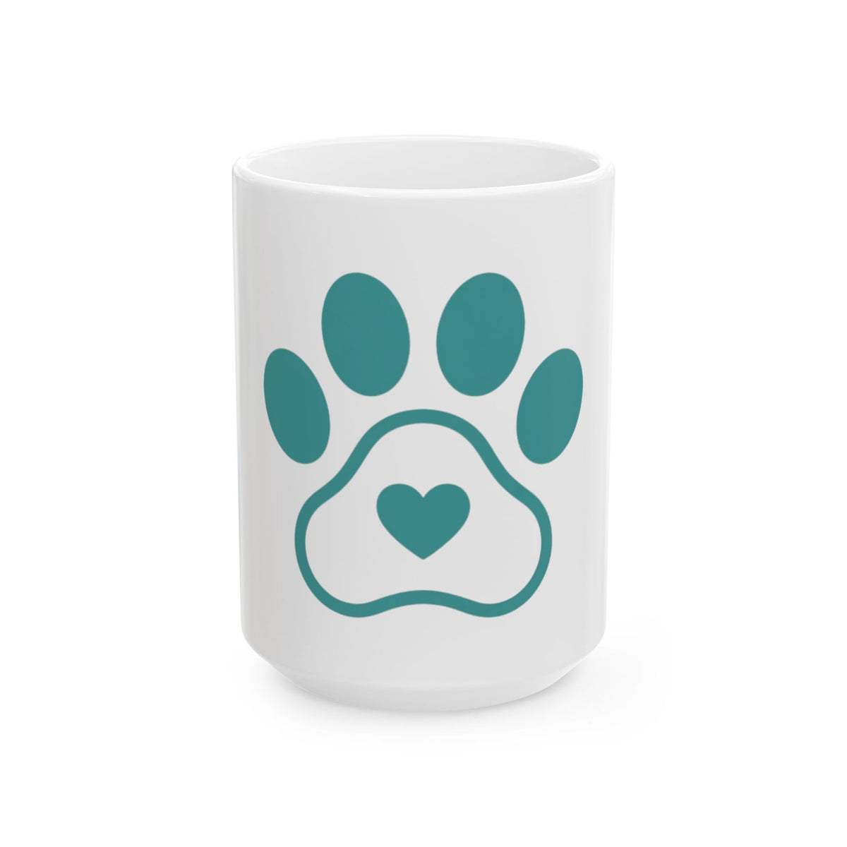 "Dog Mom" White Ceramic Mug — Graphic