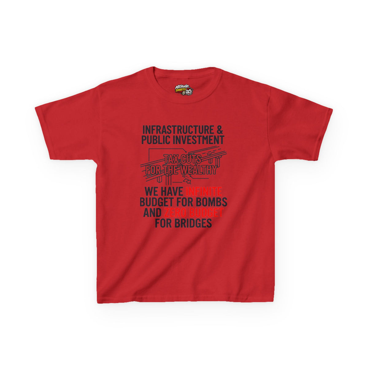 Protest Series - Fix The Roads Kids Tee