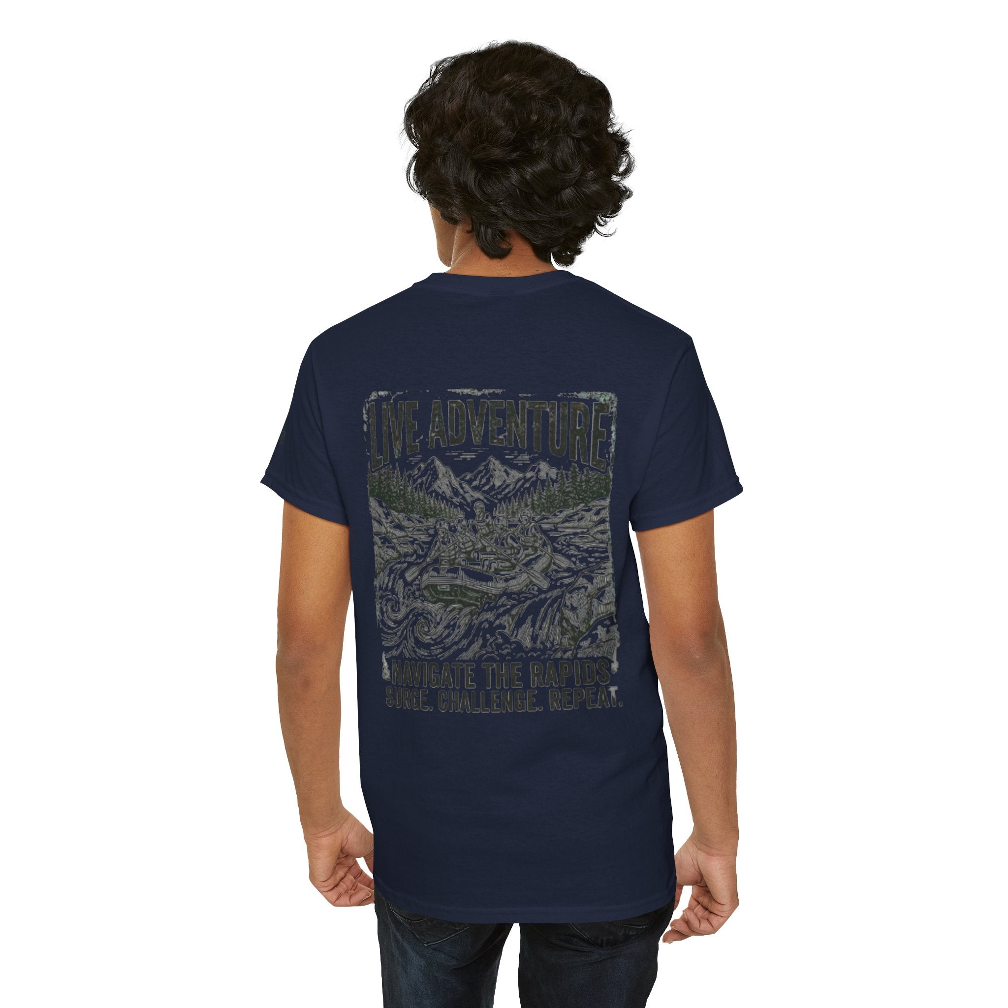 "Live Adventure - Rafting" Premium Graphic Tee