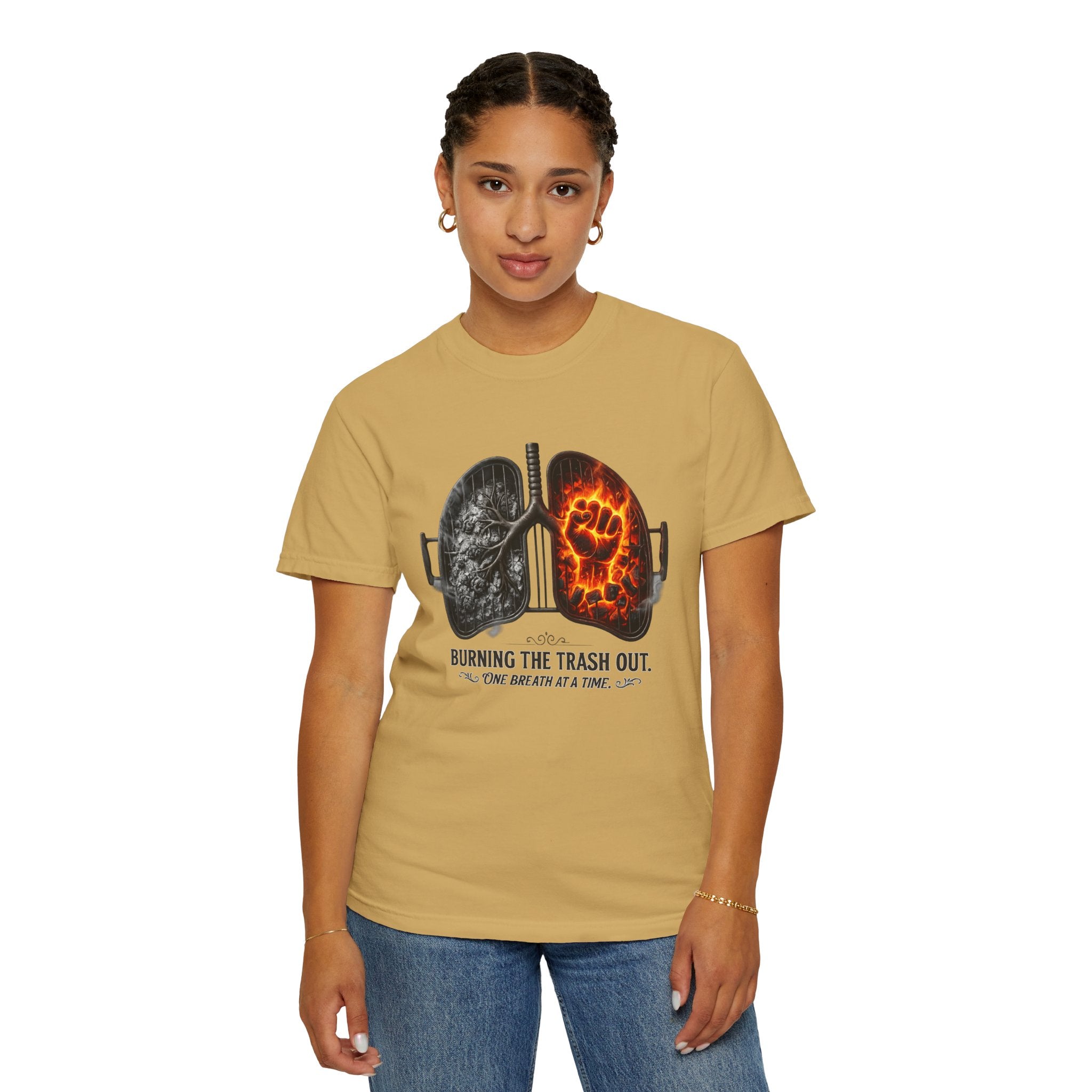 "Burning the Trash Out" Unisex Garment-Dyed T-shirt