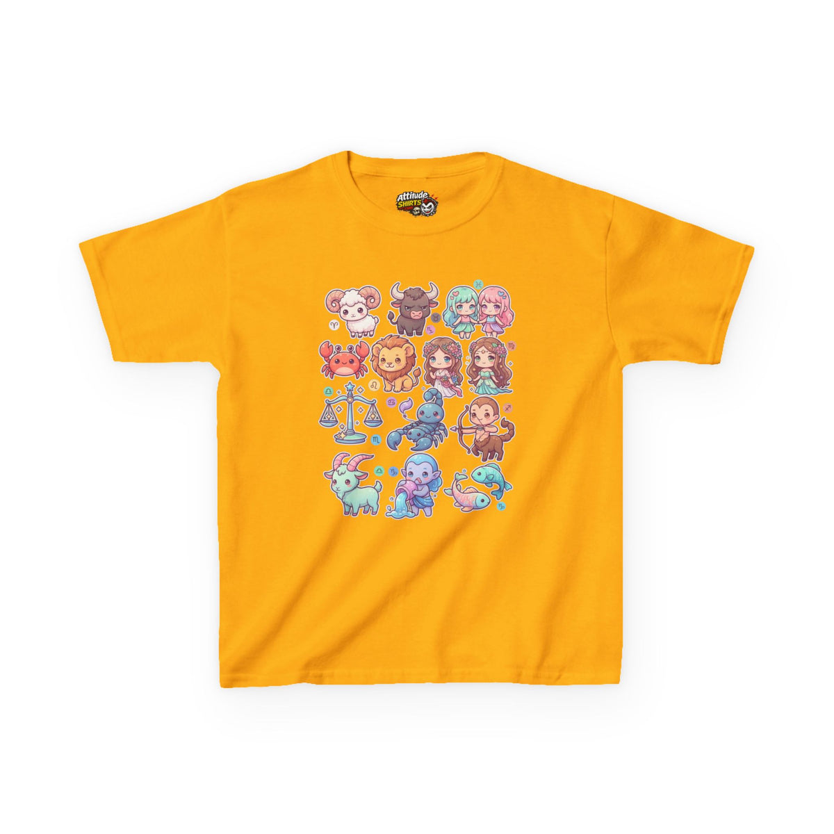 "Cute Chibi Zodiac" Kids Tee