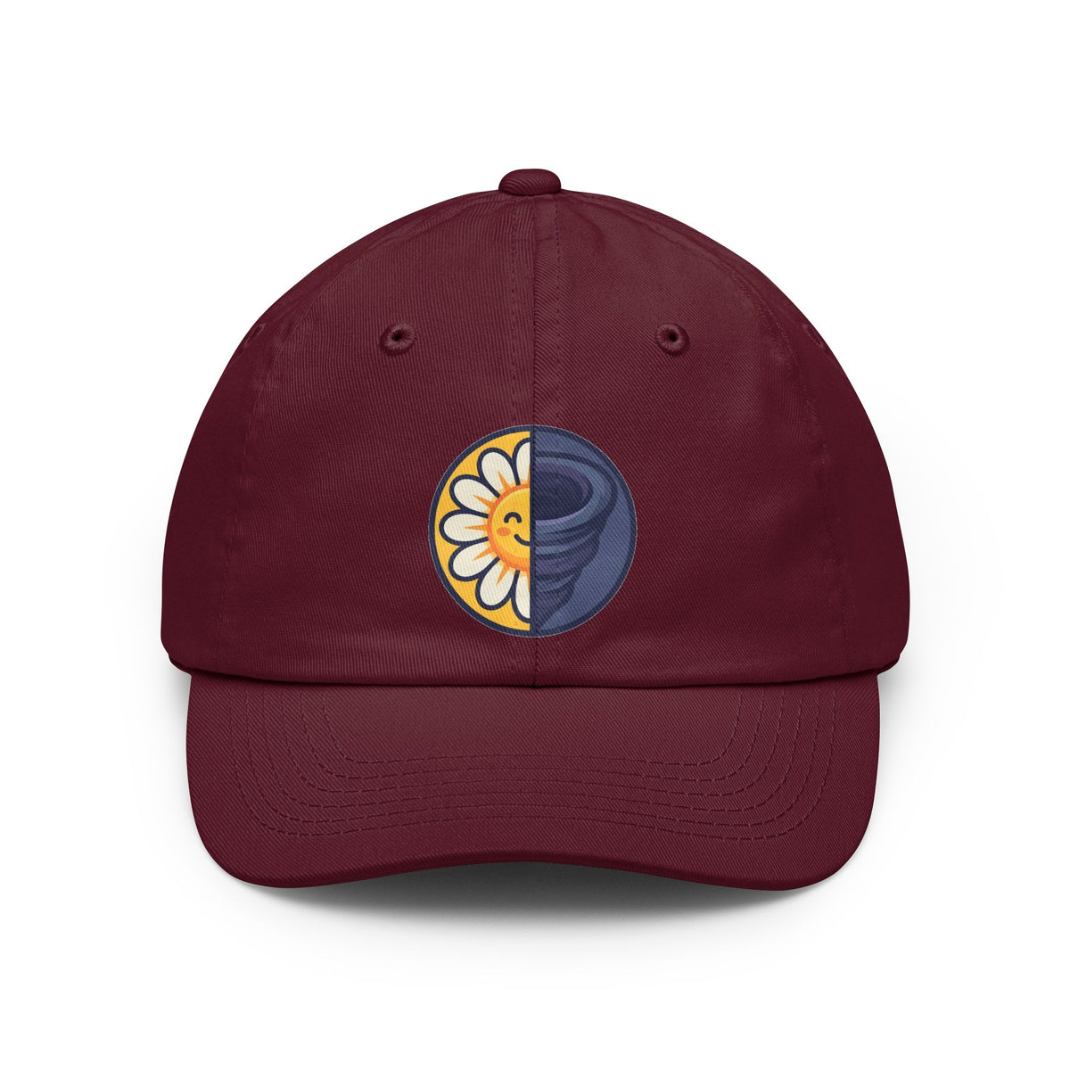 Color: Maroon | Sunshine Mixed With A Little Hurricane Dad Hat — -C