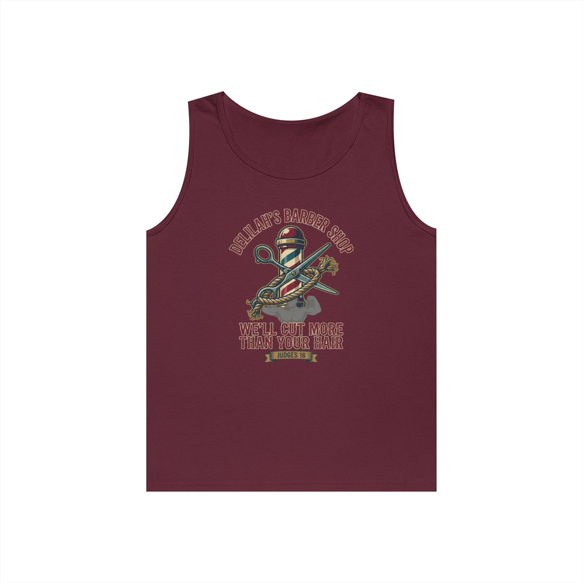 "Good Book Series Delilah's Barber Shop" Tank Top