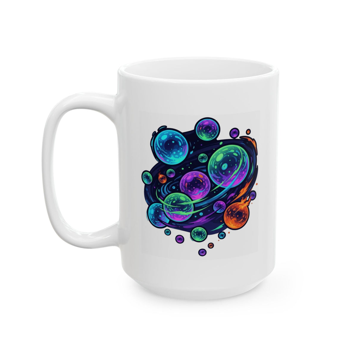 "MinMin Lights (Australian Folklore)" White Ceramic Mug — Graphic