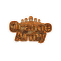 Orange Army: My Squad, My Colors | Kiss-Cut Sticker — AttitudeShirts