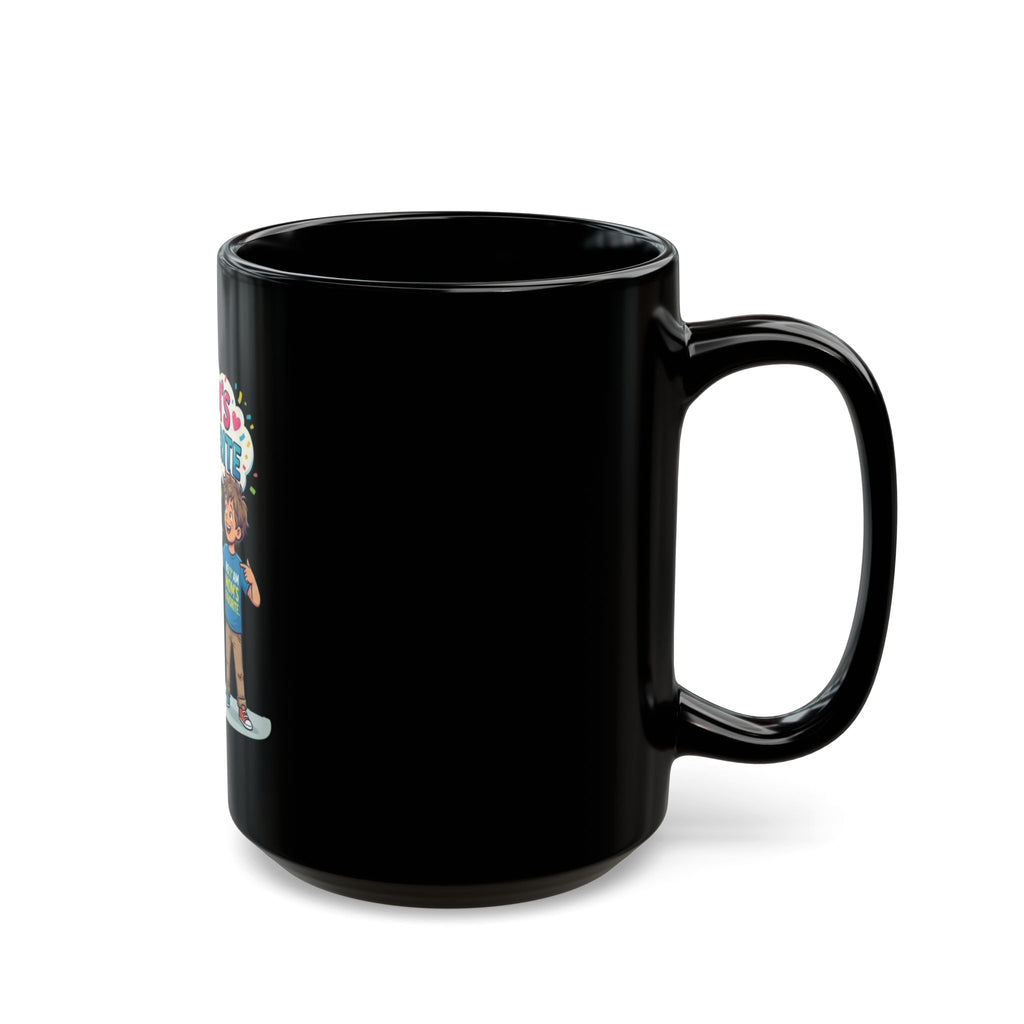 "Mom's Favorite" Black Ceramic Mug