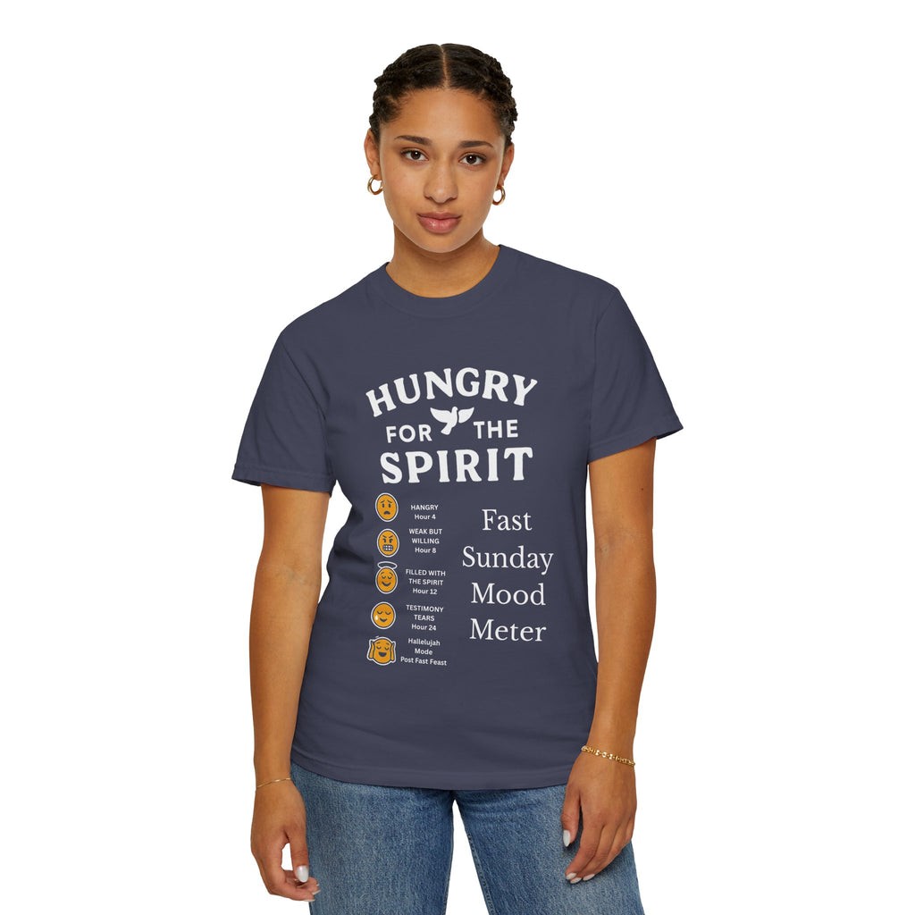 "Fast Sunday Mood Meter" Unisex Garment-Dyed T-shirt
