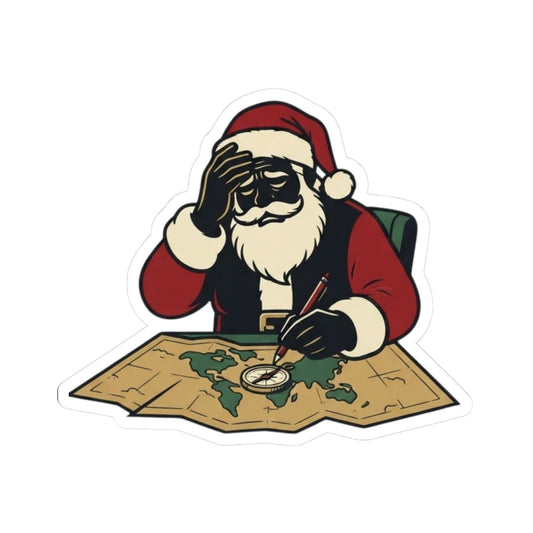 "Ho Ho Hard At Work" Sticker