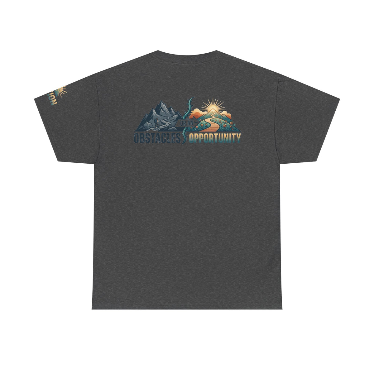 Color: Dark Heather | Obstacle Or An Opportunity Premium Graphic Tee