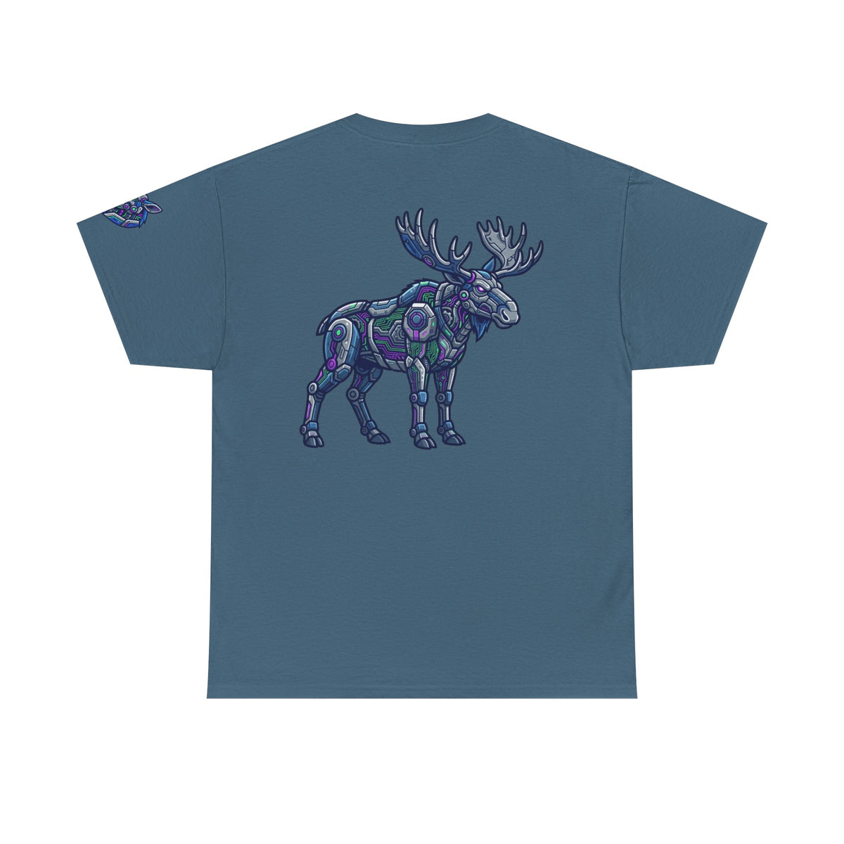 Color: Indigo Blue | Cyber Moose Premium Graphic Tee