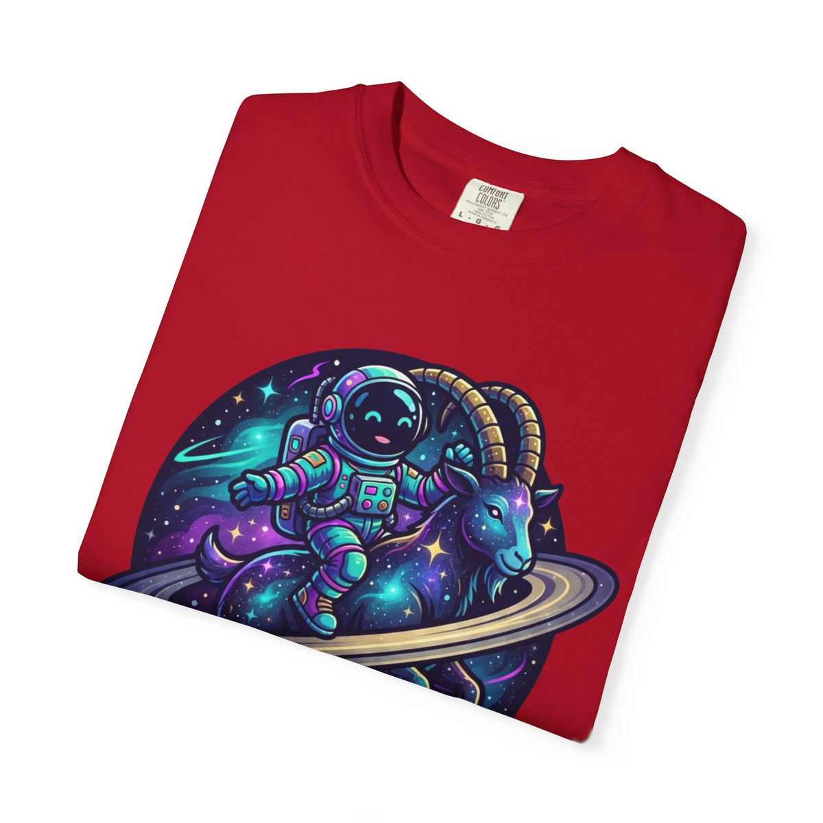 "Space Explorer Capricorn" Unisex Garment-Dyed Tee