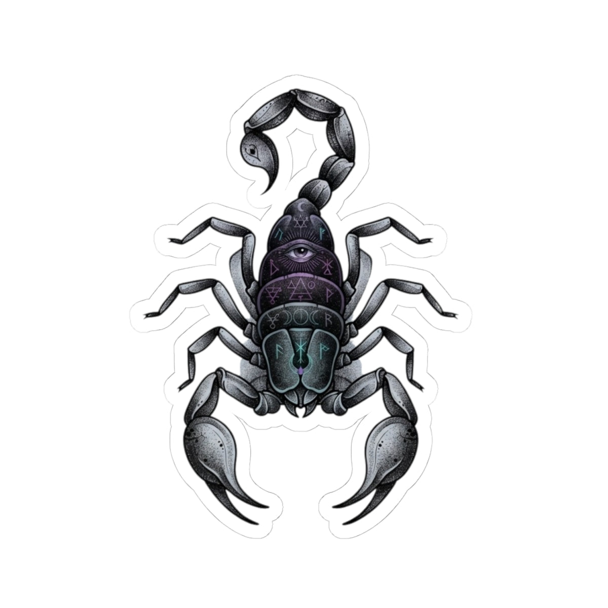 "Scorpio The Mystical Scorpion" Sticker — Main