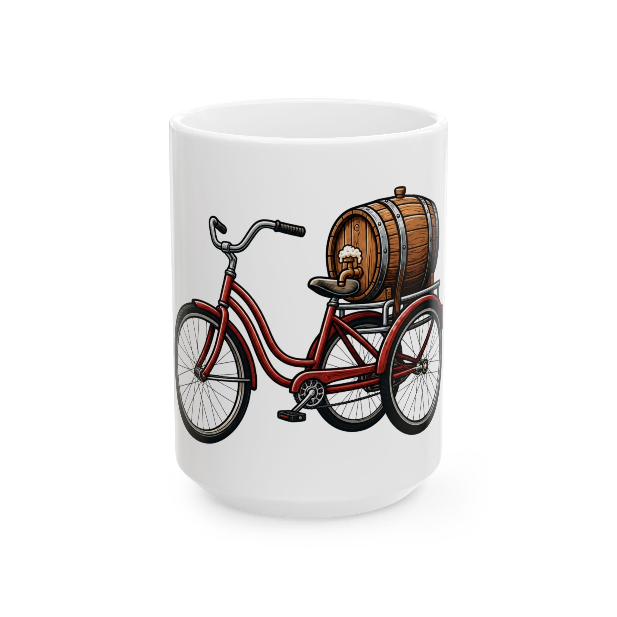 "Third Wheel Brewing" White Ceramic Mug — Graphic