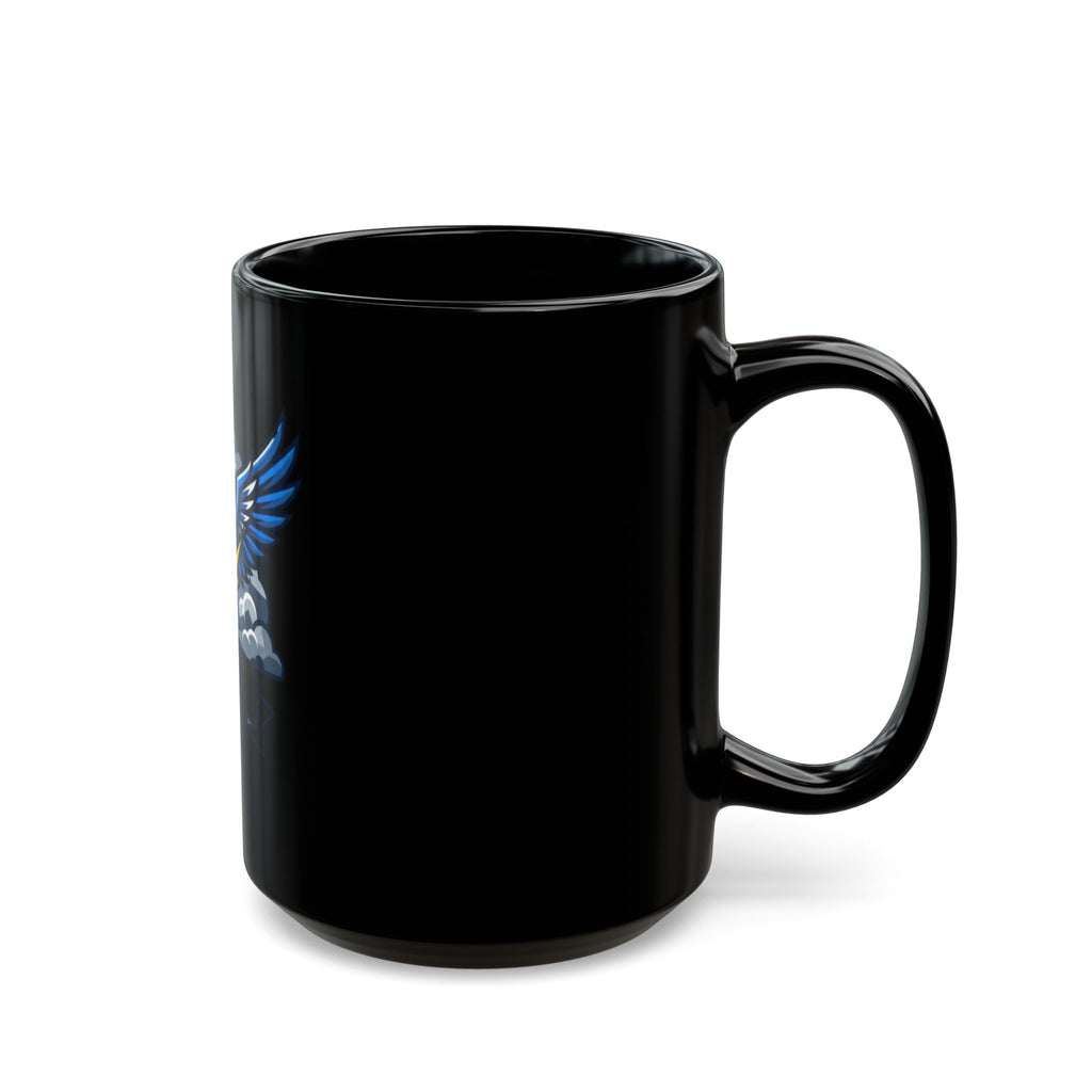 "April Legend" Black Ceramic Mug