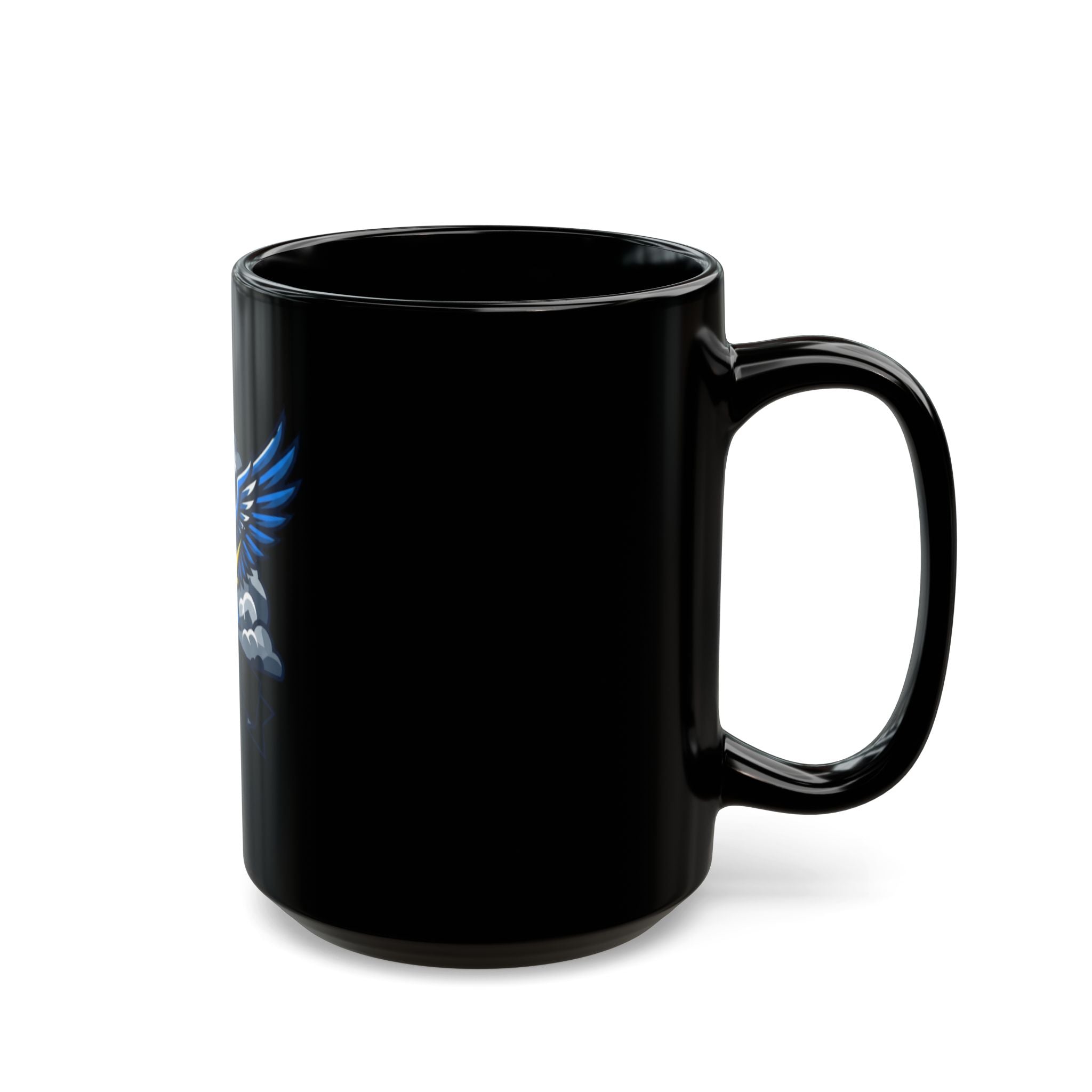 "April Legend" Black Ceramic Mug
