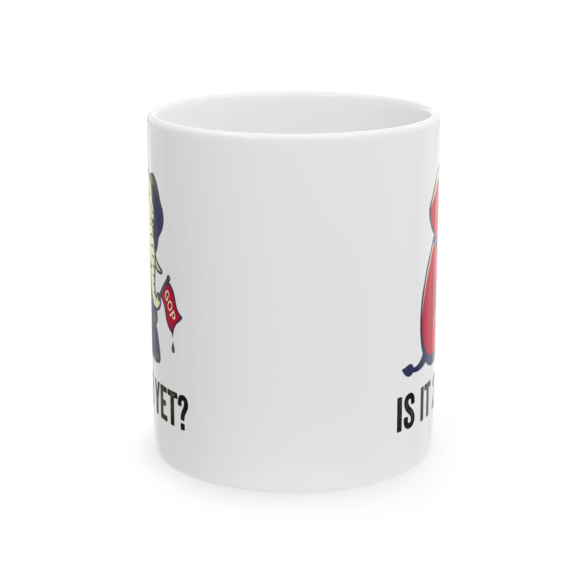 "Is It 2028 Yet" White Ceramic Mug