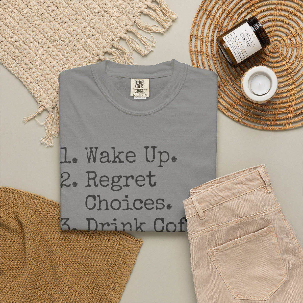 "Daily Schedule Asset" Unisex Garment-Dyed Tee