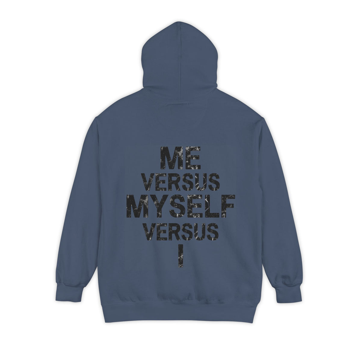 Color: Denim | Me vs Myself vs I Garment-Dyed Hoodie
