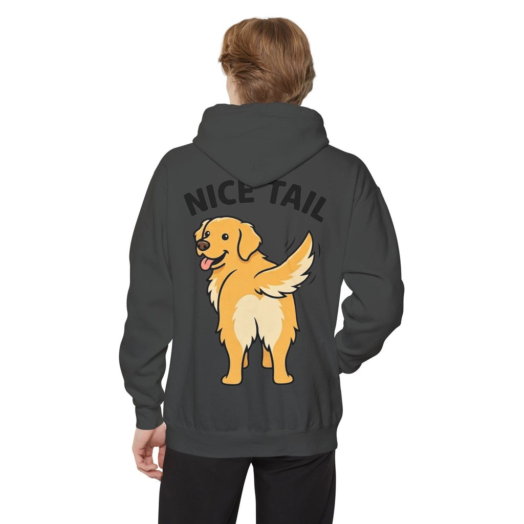 "Nice Tail" Garment-Dyed Hoodie