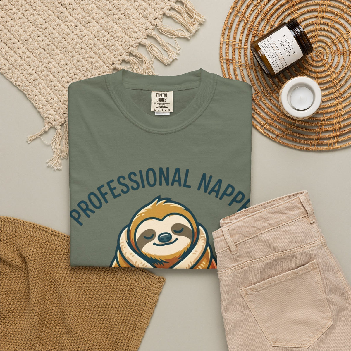 "Professional Napper" Unisex Garment-Dyed Tee