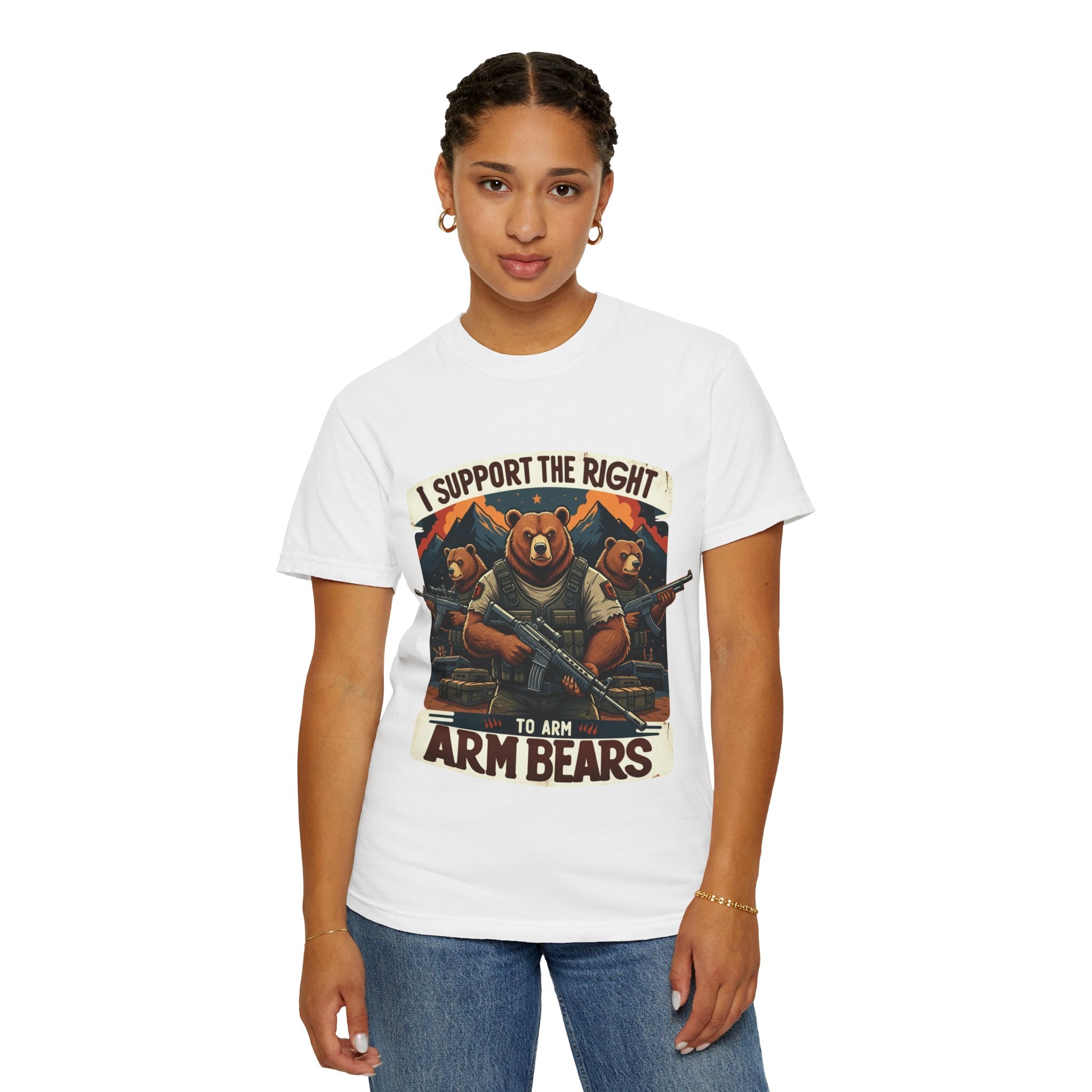 "The Right to Arm Bears (Mountain Division)" Unisex Garment-Dyed T-shirt
