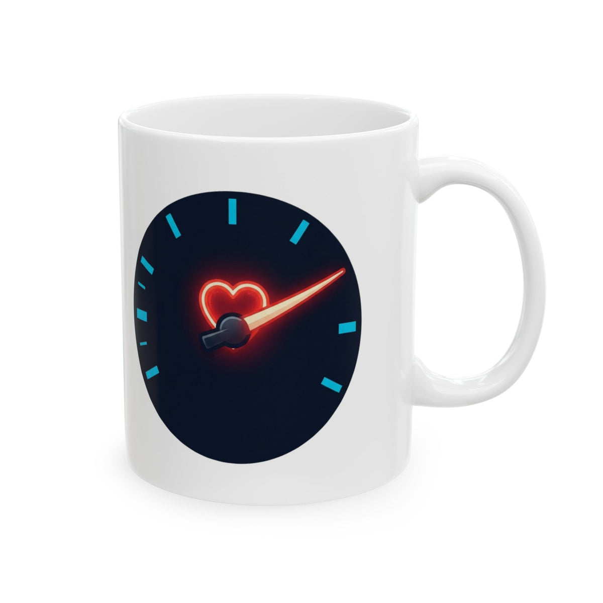 "Full Throttle Tonight" White Ceramic Mug — Graphic
