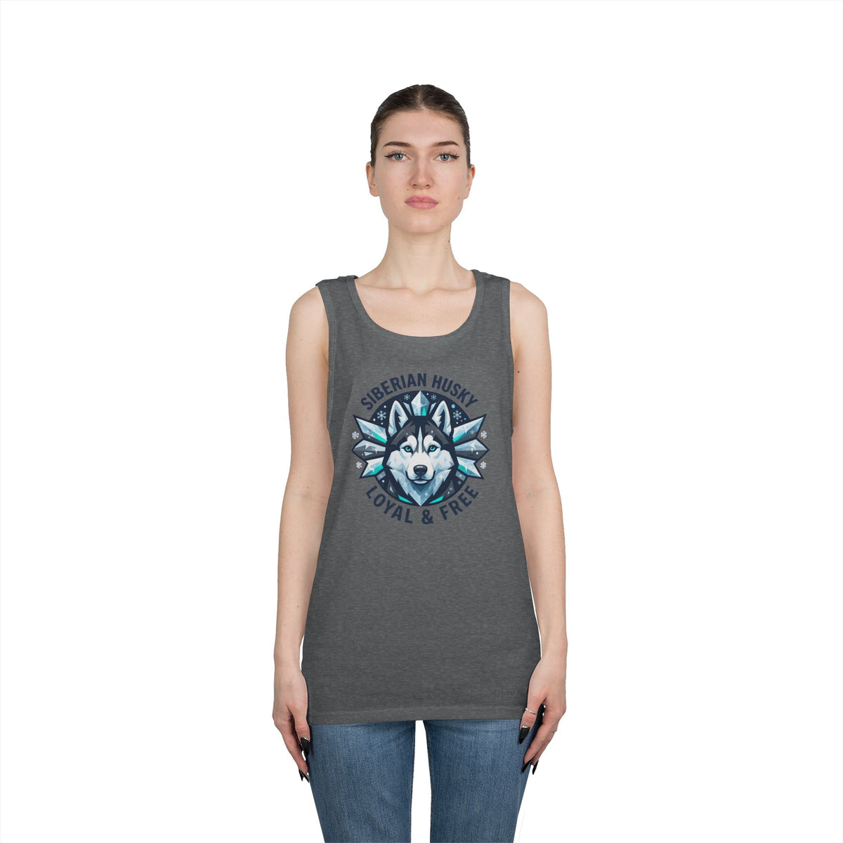 "Siberian Husky Loyal & Free" Tank Top