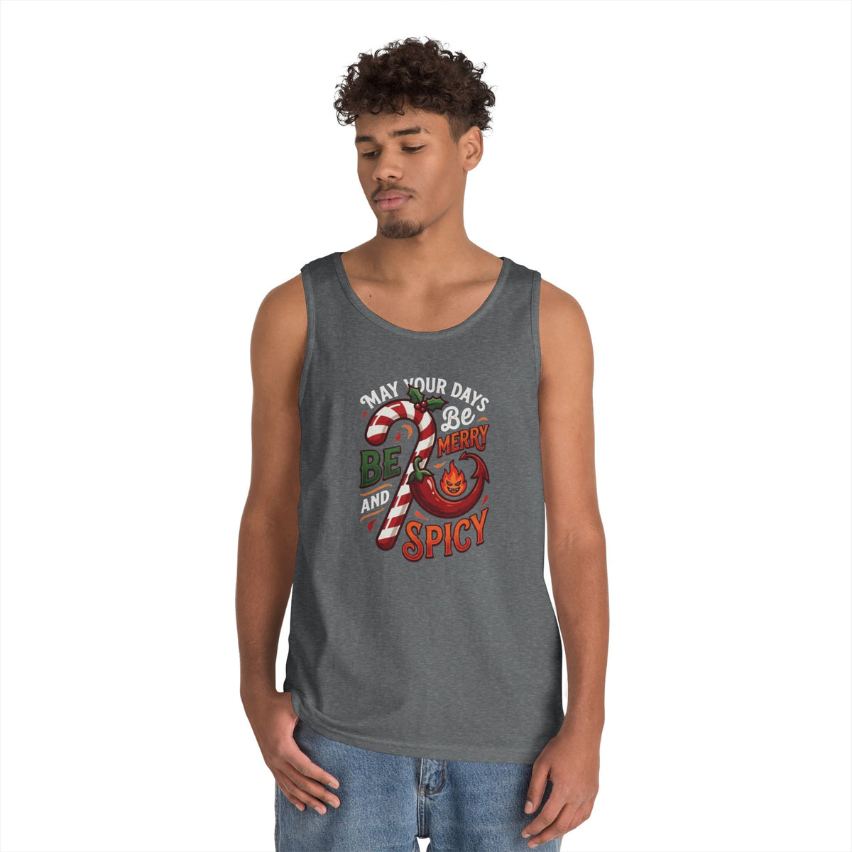 "May Your Days Be Merry and Spicy" Tank Top