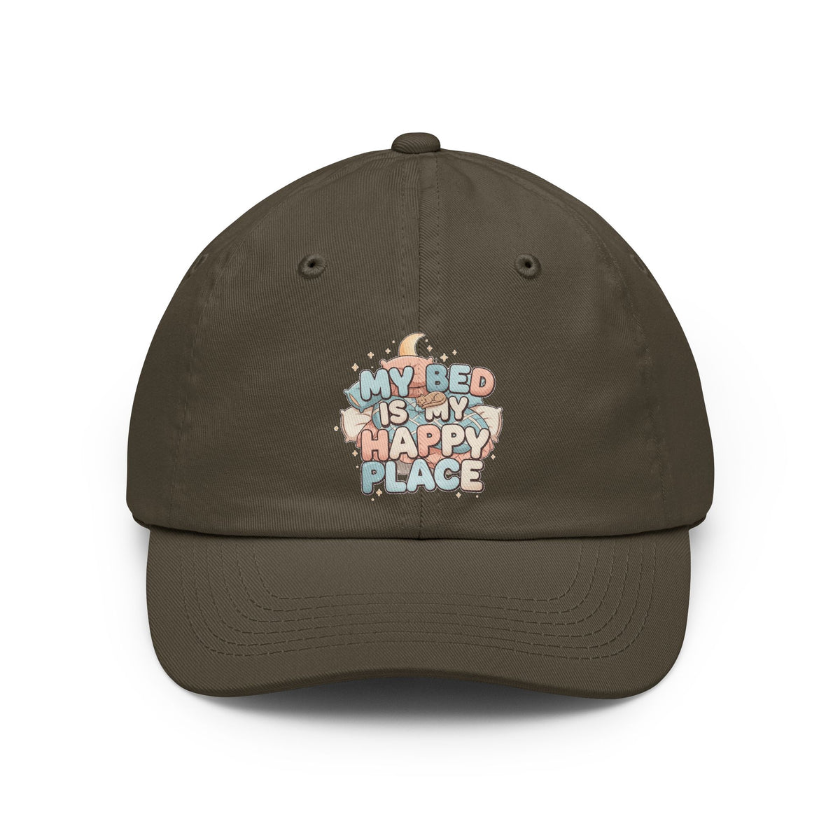 Color: Olive | My Bed is My Happy Place Dad Hat