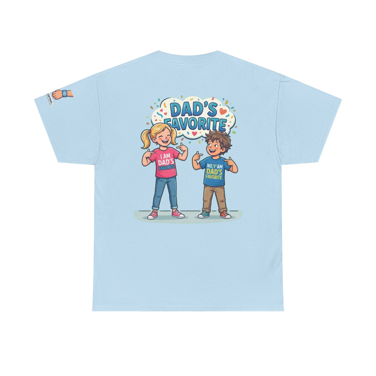 Color: Light Blue | Dad's Favorite Premium Graphic Tee
