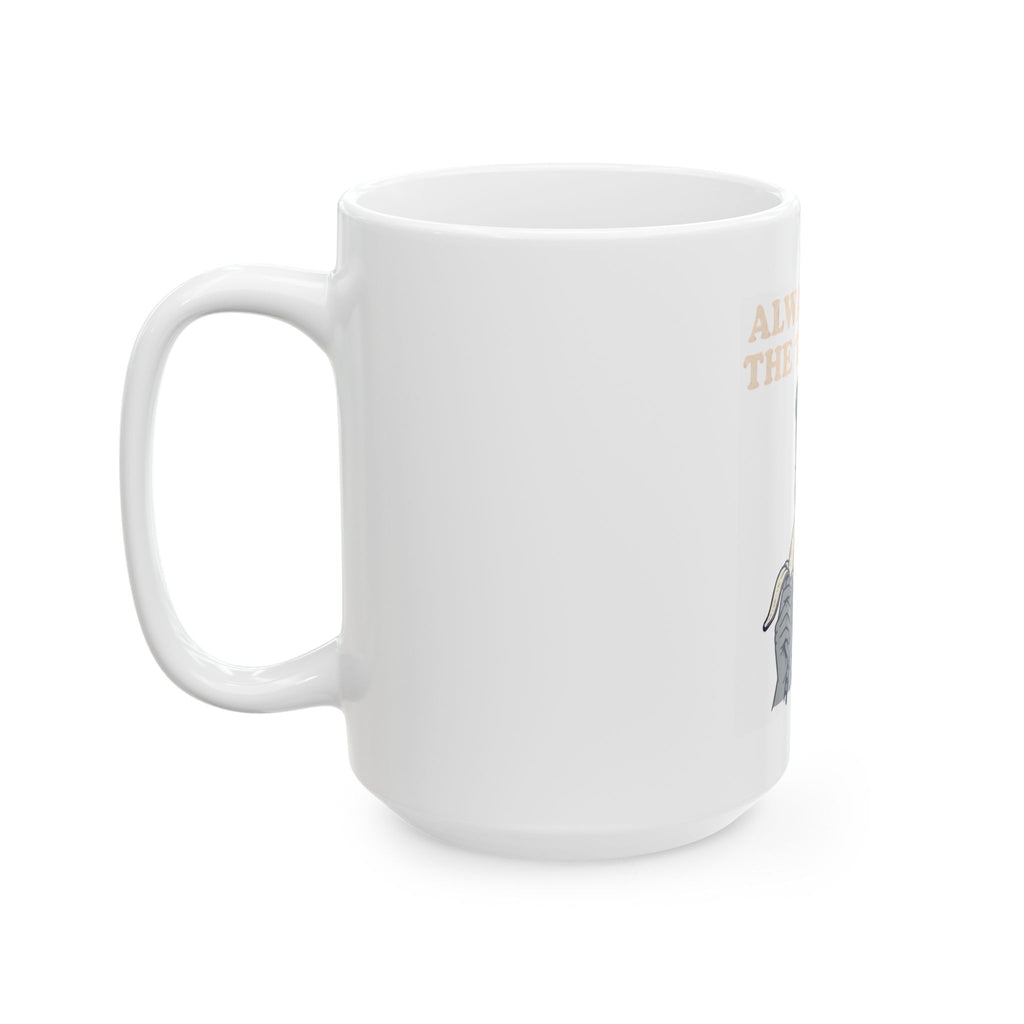 "Always Lick the Tip First" White Ceramic Mug