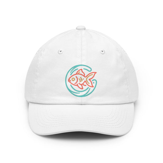 Color: White | Go Fish Dad Hat — Graphic