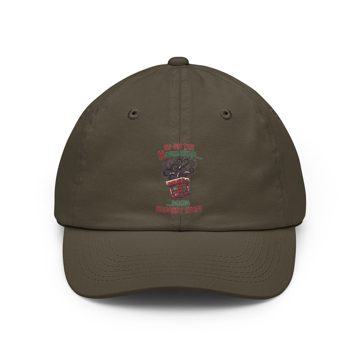 Color: Olive | Up On The Housetop Doing Naughty Stuff Dad Hat