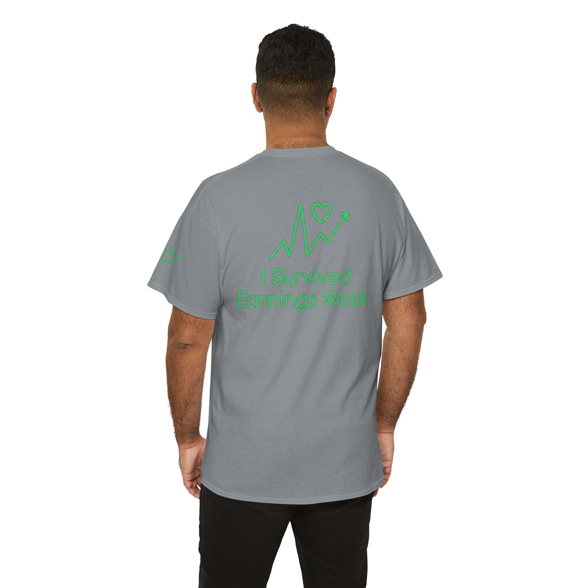 Color: Gravel | I Survived Earnings Week Premium Graphic Tee