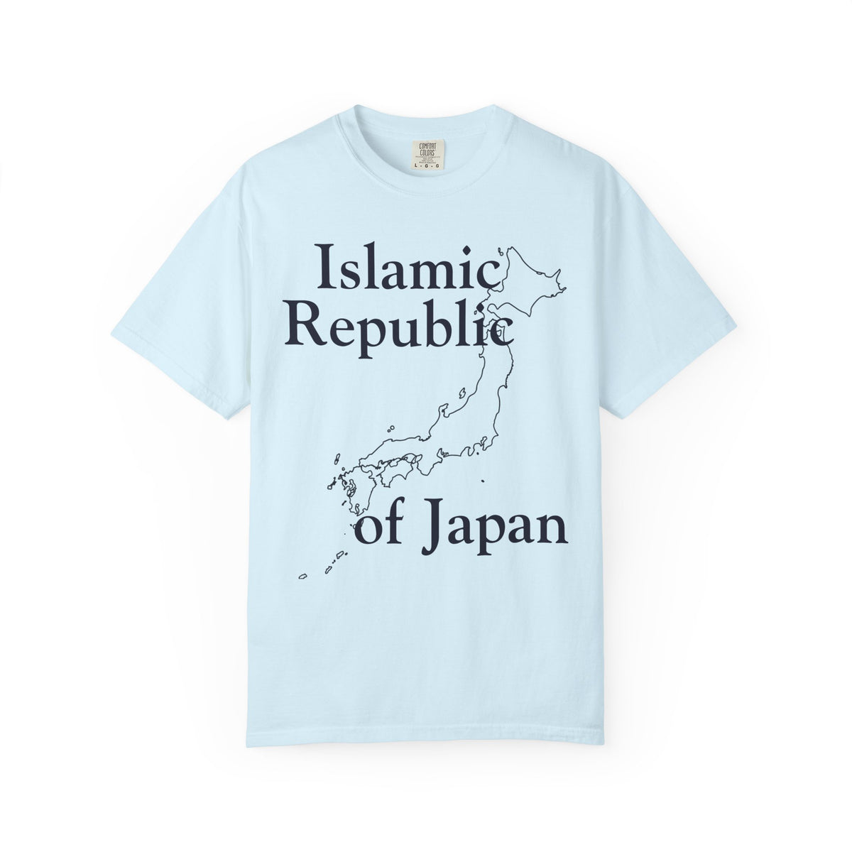 Color: Chambray | Islamic Republic of Japan Unisex Garment-Dyed Tee