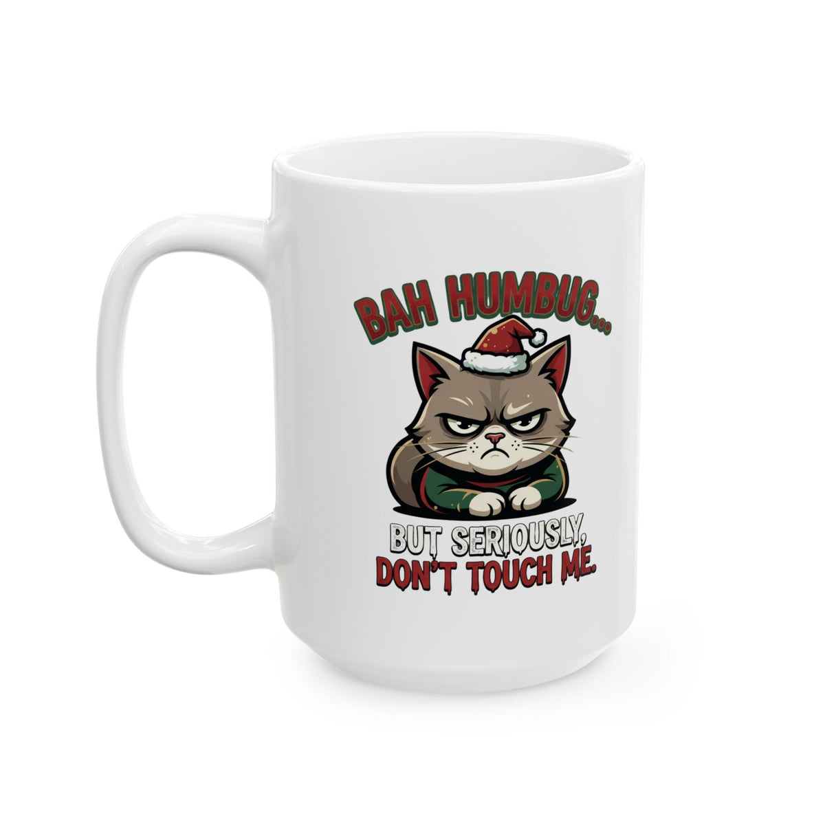 "Bah Humbug" White Ceramic Mug