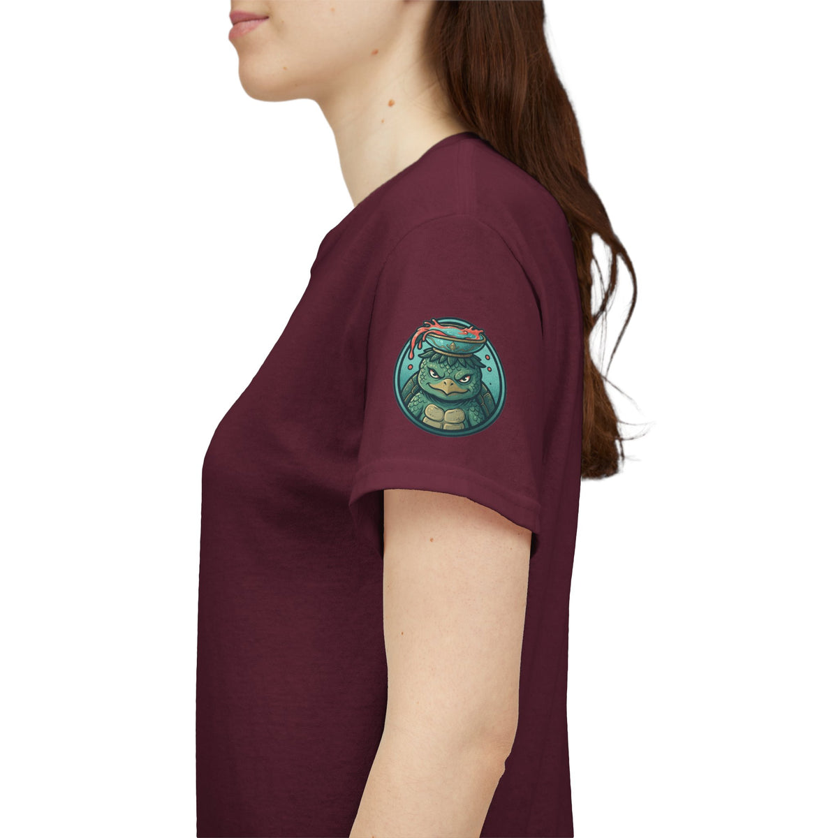 Color: Maroon | Kappa (Japanese Folklore) Premium Graphic Tee