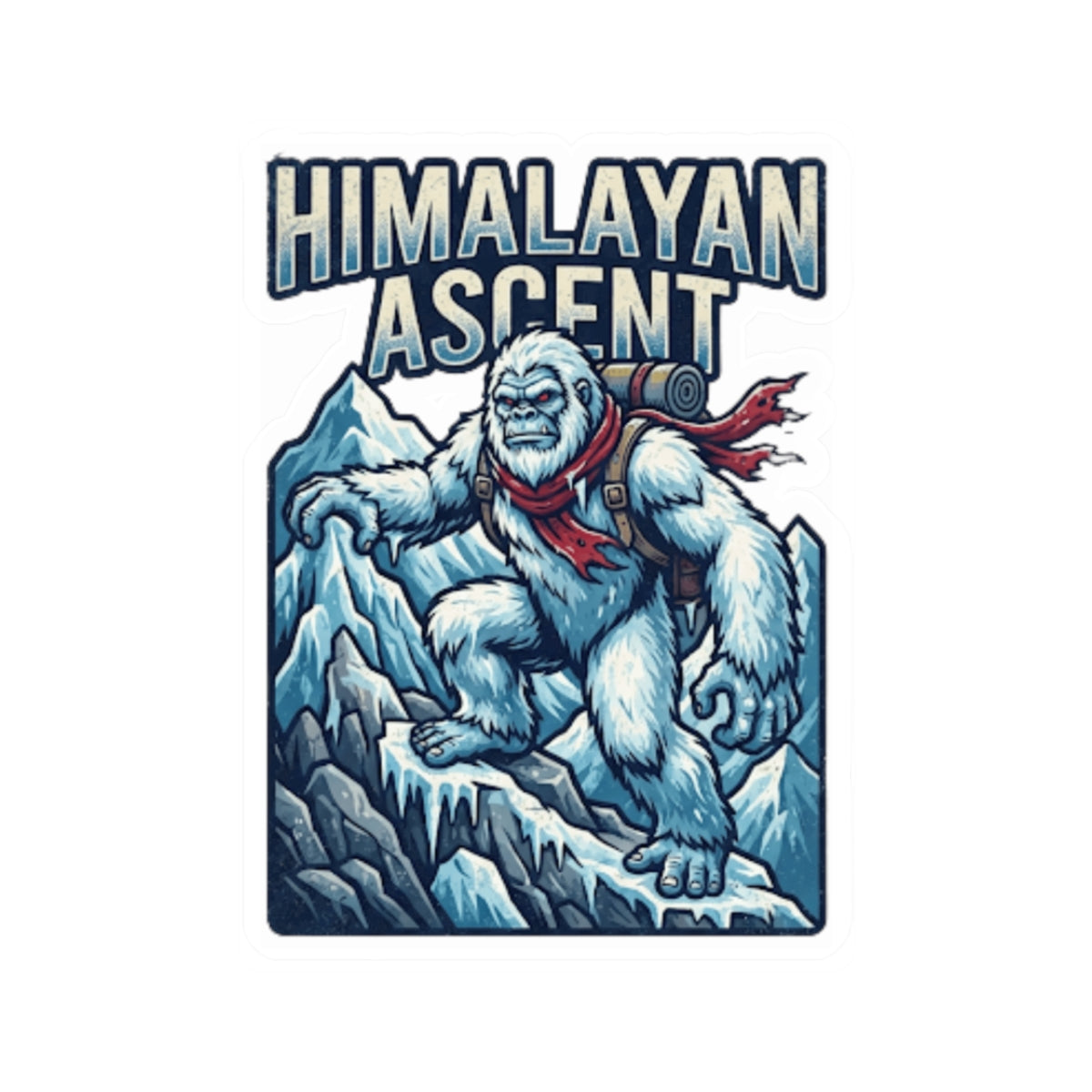"Yeti-Abominable Snowman (Himalayas)" Sticker — Main