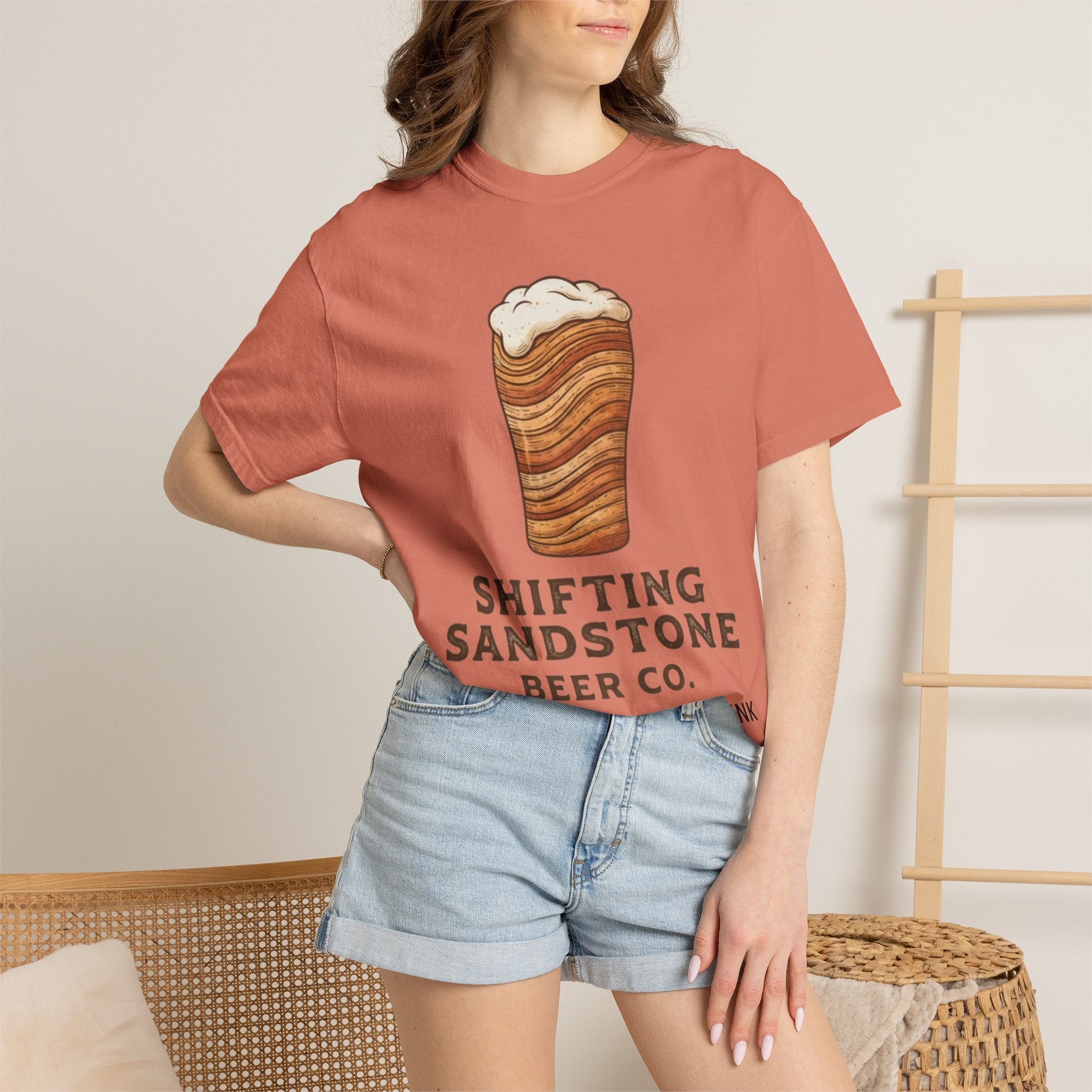 "Shifting Sandstone Beer Co." Unisex Garment-Dyed Tee