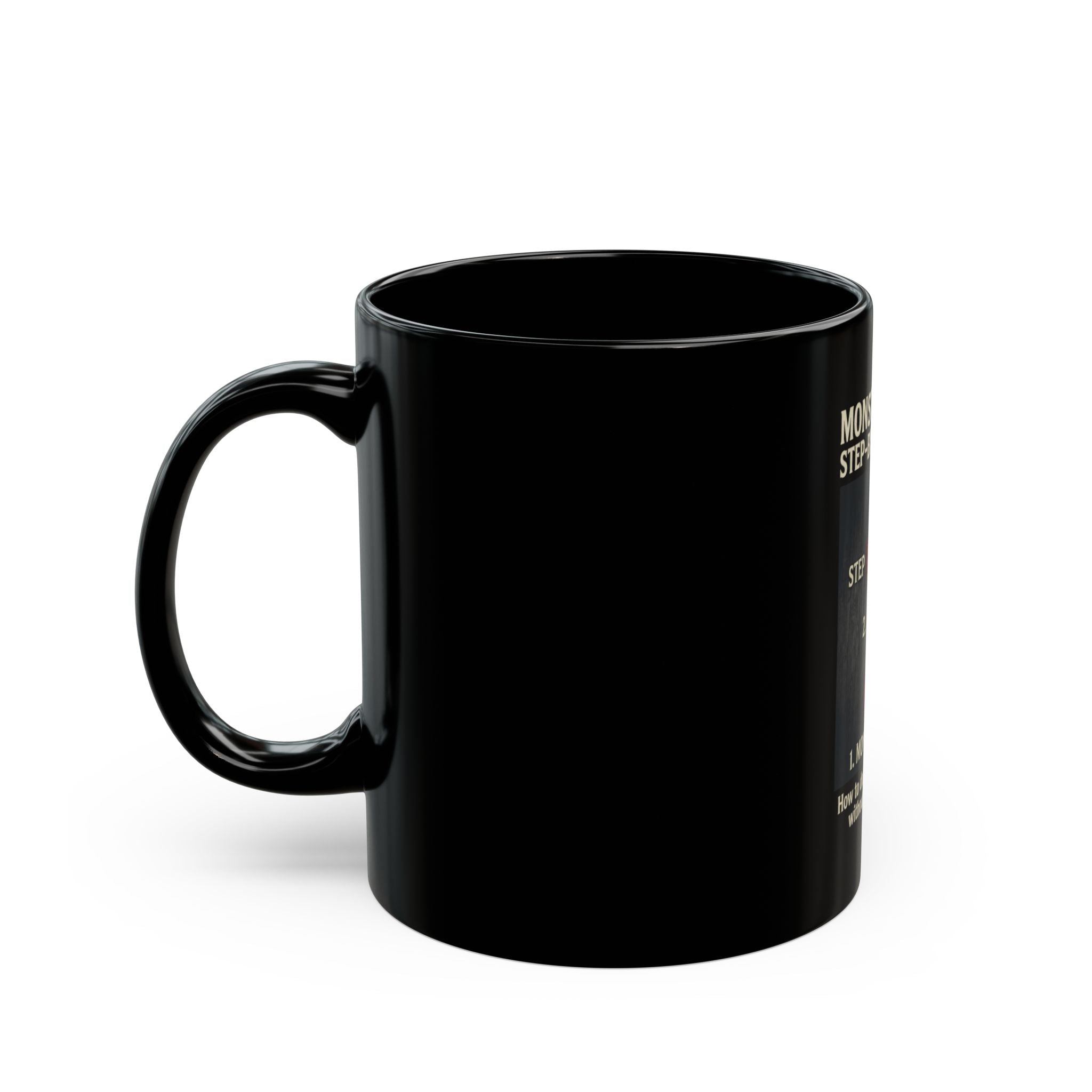 "Monster Mash" Black Ceramic Mug