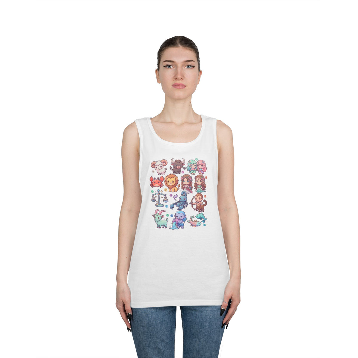 "Cute Chibi Zodiac" Tank Top