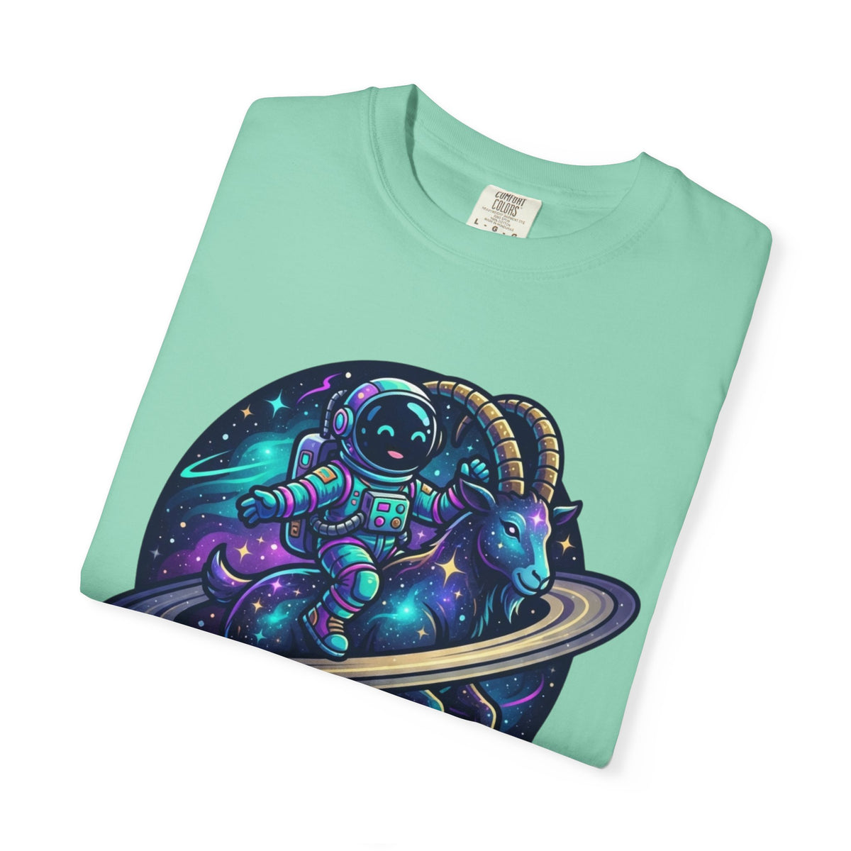 "Space Explorer Capricorn" Unisex Garment-Dyed Tee