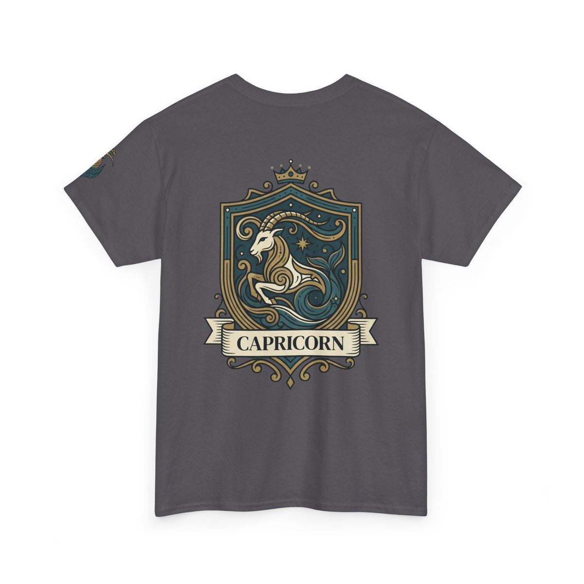 "Capricorn- The Sea-Goat Crest" Premium Graphic Tee