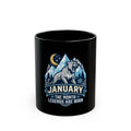 "January Legend" Black Ceramic Mug