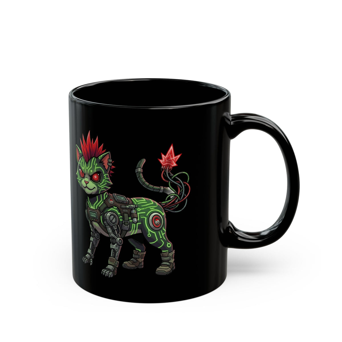 "Boots" Black Ceramic Mug