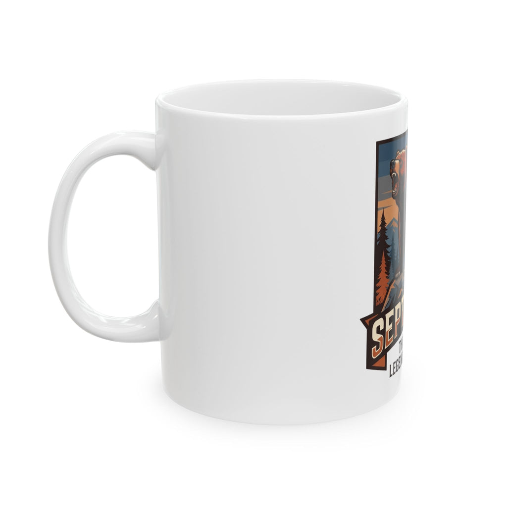"September Legend" White Ceramic Mug