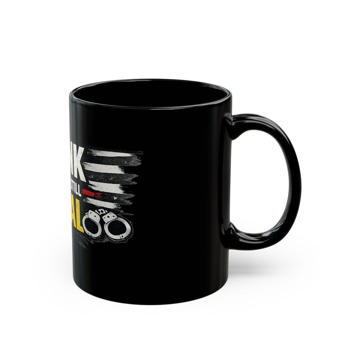 "Think" Black Ceramic Mug